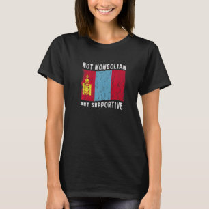 T-shirt Drapeau national non mongol mais favorable Inspira