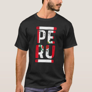 T-shirt Drapeau national péruvien Hispanique du Pérou
