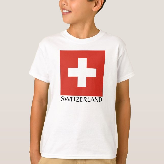 T-shirt Drapeau national suisse (Devant)