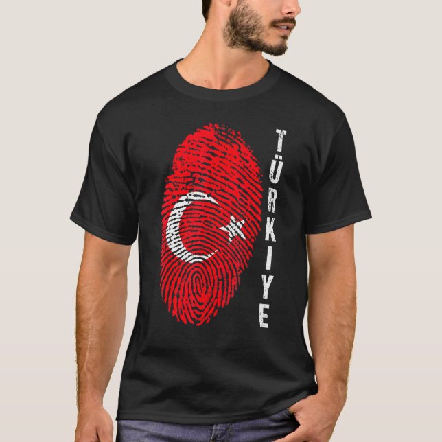T-shirt Drapeau national Turquie Turkiye Empreinte Bayragi (Devant)