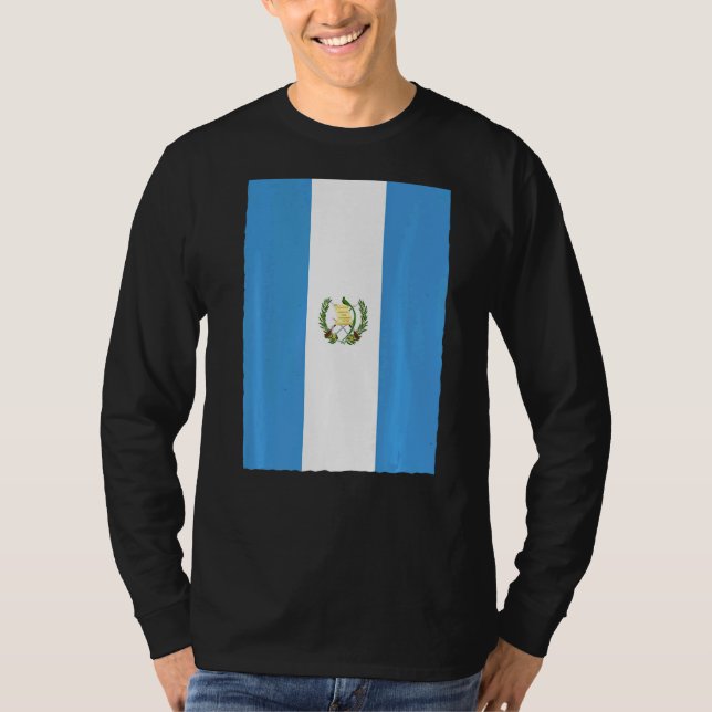T-shirt Drapeau national Vintage rétro Guatemala (Devant)
