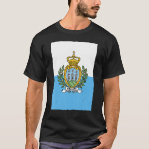 T-shirt Drapeau national Vintage Saint-Marin