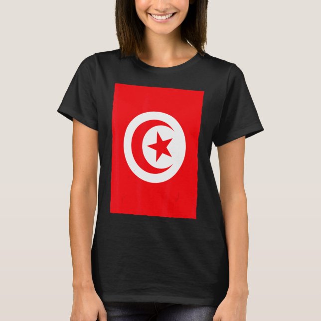 T-shirt Drapeau national Vintage Tunisie (Devant)