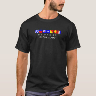 T-shirt Drapeau Nautique - Newport Rhode Island