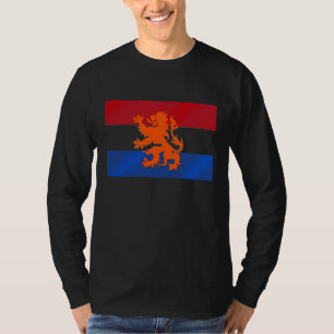 T-shirt Drapeau néerlandais de lion d'ing