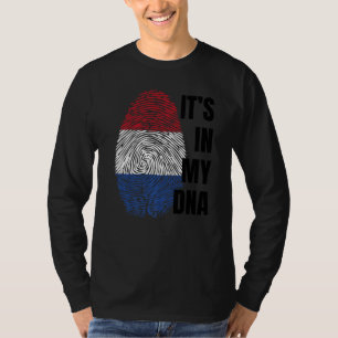 T-shirt Drapeau néerlandais Dna Empreinte Hollande Oranje