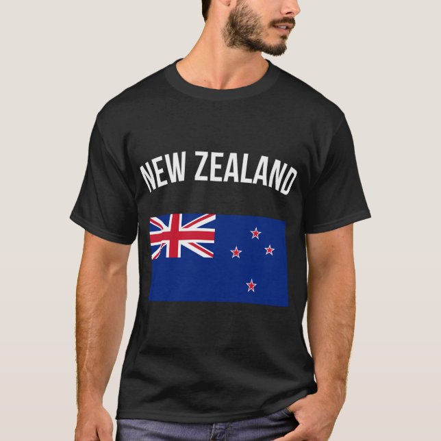 T-shirt Drapeau néo-zélandais (Devant)