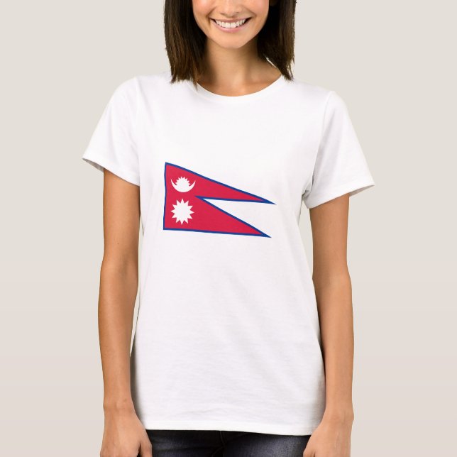 T-shirt Drapeau népalais (Devant)