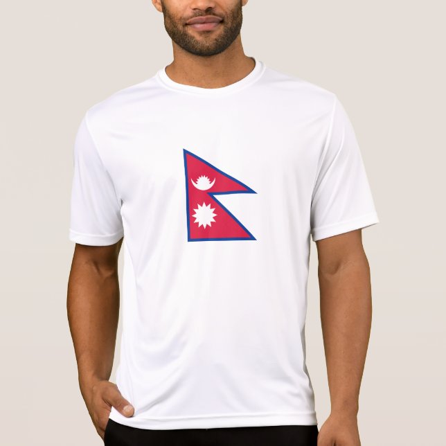 T-shirt Drapeau népalais (Devant)