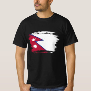 T-shirt Drapeau népalais