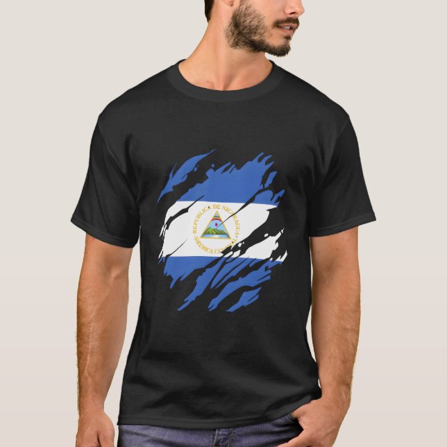 T-shirt Drapeau Nicaragua (Devant)