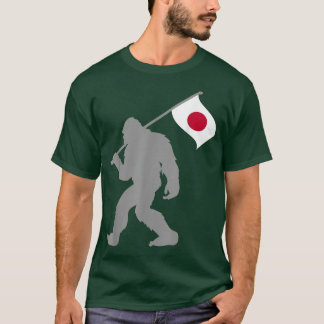 T-shirt Drapeau nihon ou japonais sur drapeau japonais