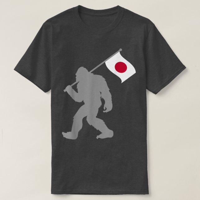 T-shirt Drapeau nihon ou japonais sur drapeau japonais (Design devant)