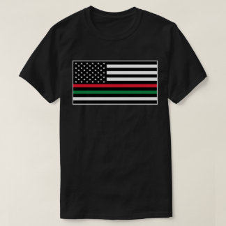T-shirt Drapeau noir de matière des vies