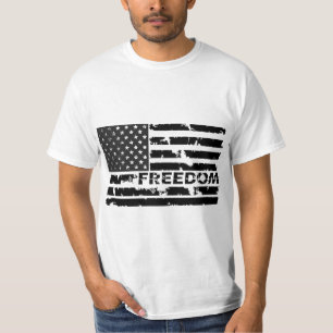 T-shirt Drapeau noir des États-Unis