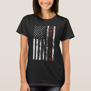 T-shirt Drapeau noir et blanc