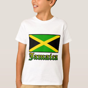 T-shirt Drapeau, noir, vert et jaune de la Jamaïque