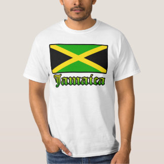 T-shirt Drapeau, noir, vert et jaune de la Jamaïque