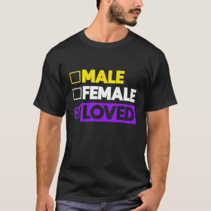 T-shirt Drapeau non binaire Agender Genderfluide Troisième
