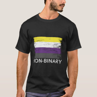 T-shirt Drapeau Non-Binaire Sensibilisation au genre queer