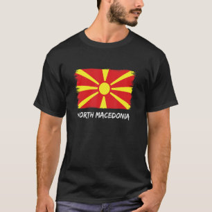 T-shirt Drapeau nord-macédonien Macédoine 1