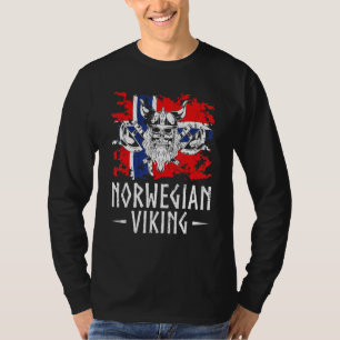 T-shirt Drapeau Norvège Scandinavie Patrimoine Viking norv