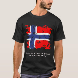 T-shirt Drapeau Norvège vintage