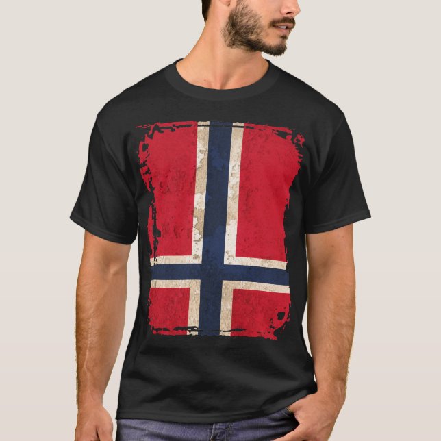 T-shirt Drapeau norvégien (Devant)