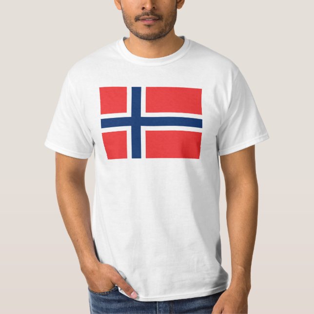 T-shirt Drapeau norvégien (Devant)