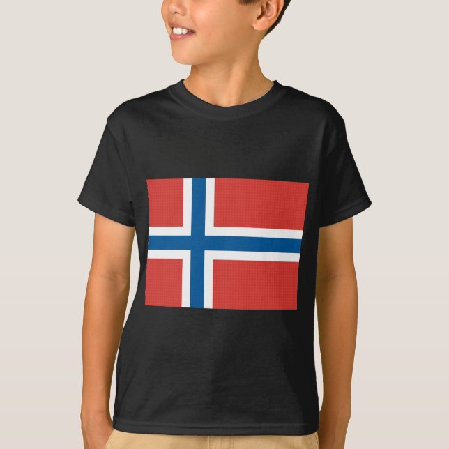T-shirt Drapeau norvégien (Devant)