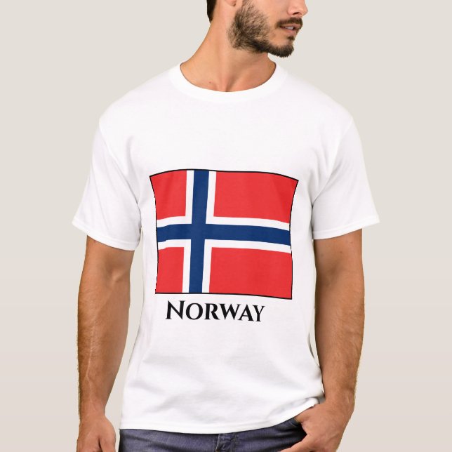 T-shirt Drapeau norvégien (Devant)
