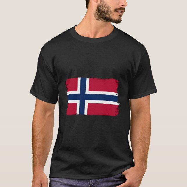 T-shirt Drapeau norvégien (Devant)