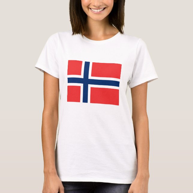 T-shirt Drapeau norvégien (Devant)