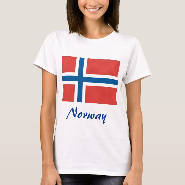T-shirt Drapeau norvégien (Devant)