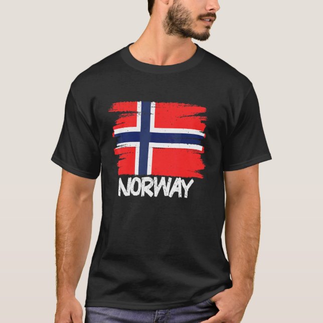 T-shirt Drapeau norvégien cool (Devant)