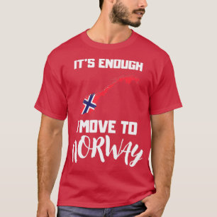 T-shirt Drapeau norvégien Drôle drôle Cadeau Norvège