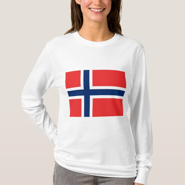 T-shirt Drapeau norvégien (Norvège) (Devant)