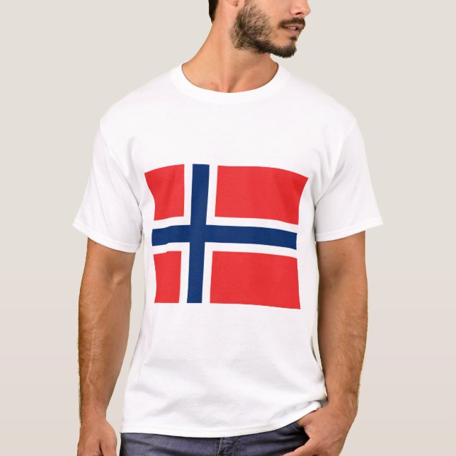 T-shirt Drapeau norvégien (Norvège) (Devant)