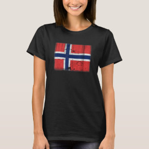 T-shirt Drapeau Norvégien T Chemise