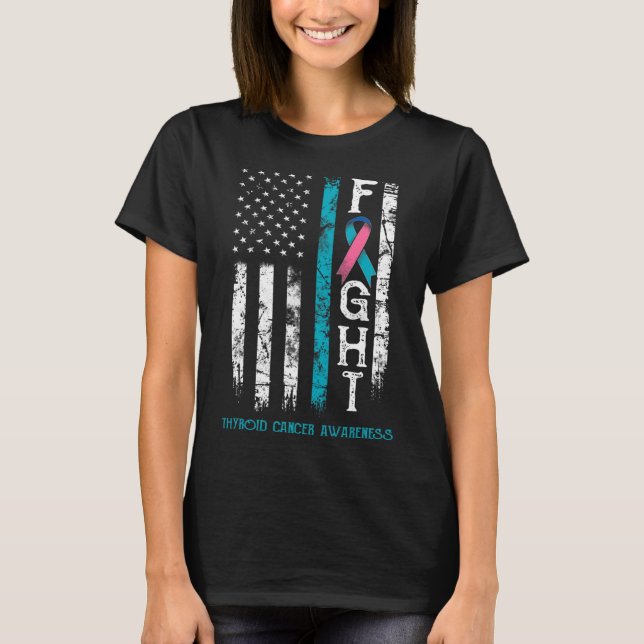 T-shirt Drapeau nous guerrier du cancer (Devant)