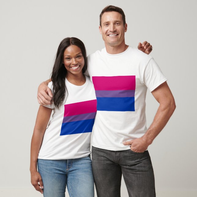T-SHIRT DRAPEAU OFFICIEL BISEXUAL FIDE (Unisexe)