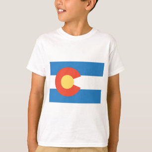 T-shirt Drapeau officiel d'état du Colorado