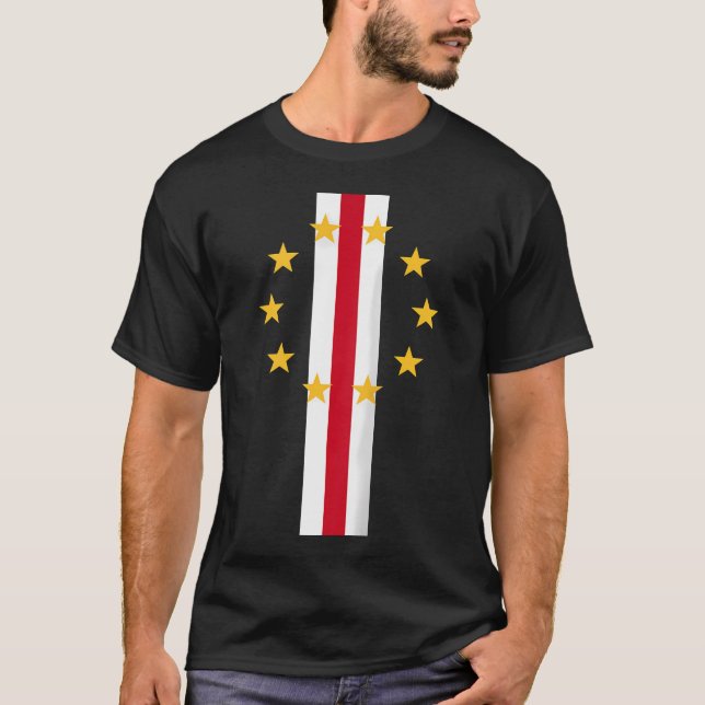 T-shirt Drapeau officiel du Cap-Vert Fierté du Cap Cabo Ve (Devant)
