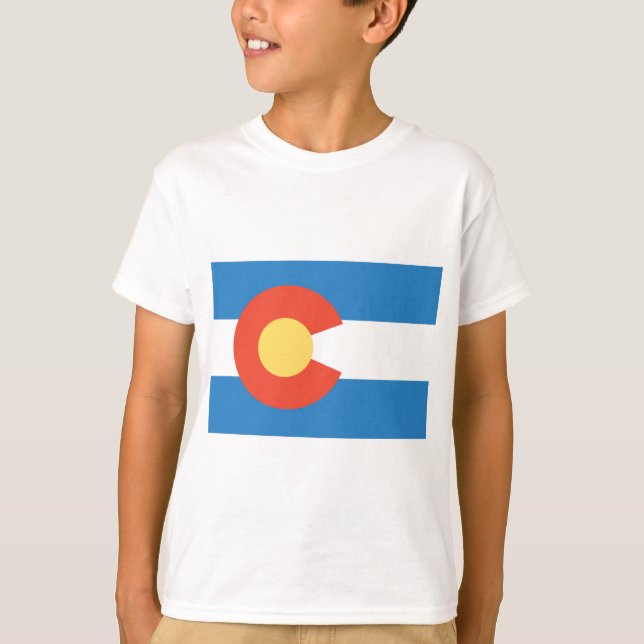 T-shirt Drapeau officiel du Colorado (Devant)