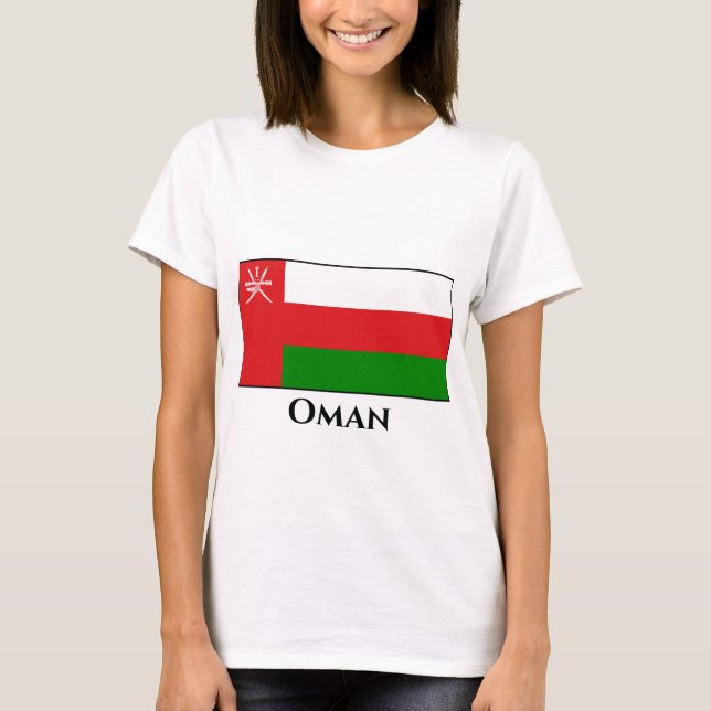 T-shirt Drapeau Oman (Devant)
