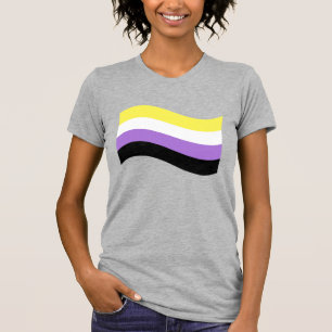 T-shirt Drapeau ondoyant non binaire
