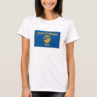 T-shirt Drapeau Oregon
