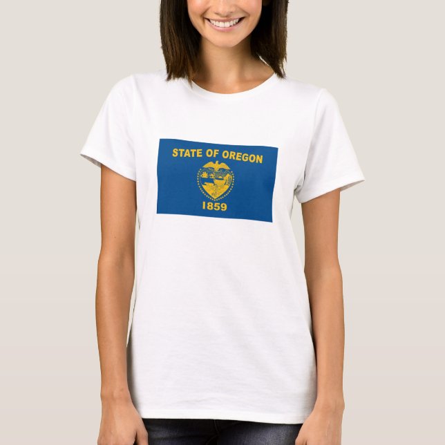 T-shirt Drapeau Oregon (Devant)