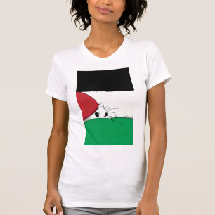 T-shirt Drapeau PALESTINE GRATUIT Chat