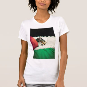 T-shirt Drapeau PALESTINE GRATUIT Chat